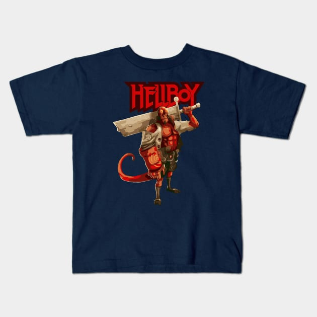 Hellboy Kids T-Shirt by Joker & Angel